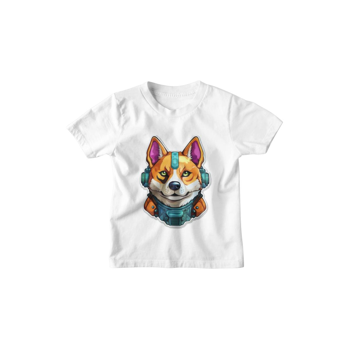 Kinder T-Shirt Shiba Army Robot