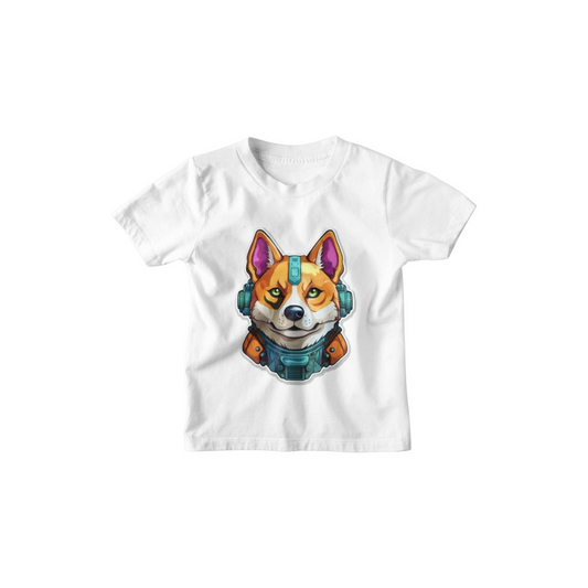 Kinder T-Shirt Shiba Army Robot