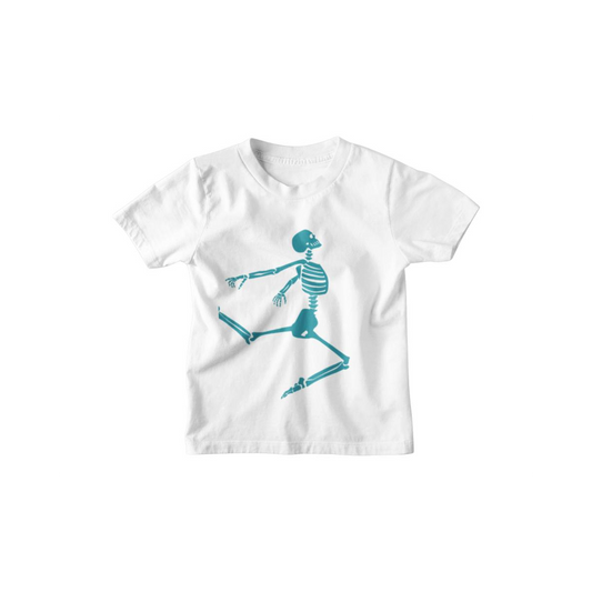 Kinder T-Shirt Skelett Ballett Silhouette