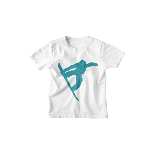 Kinder T-Shirt Snowboarder Big Jump