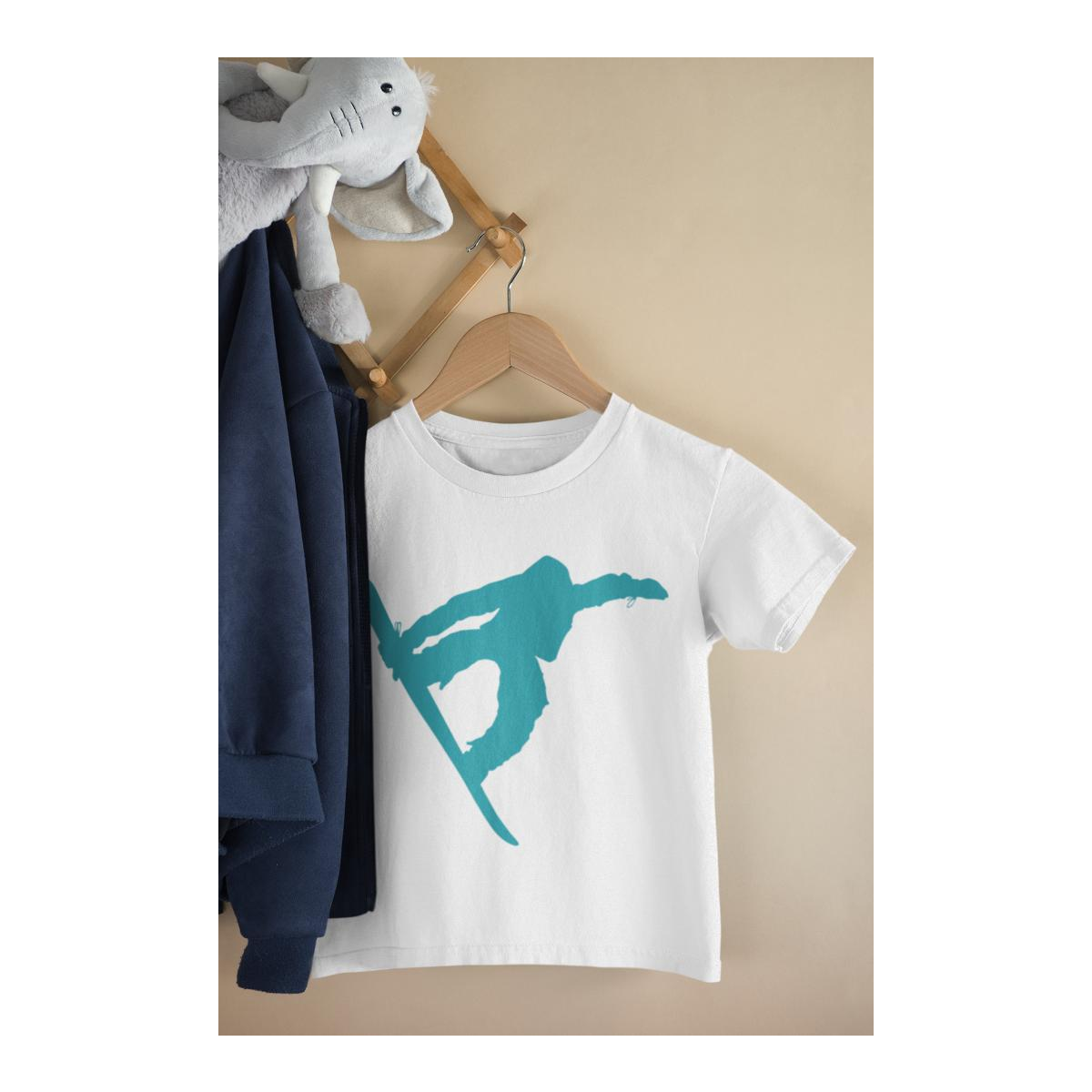 Kinder T-Shirt Snowboarder Big Jump