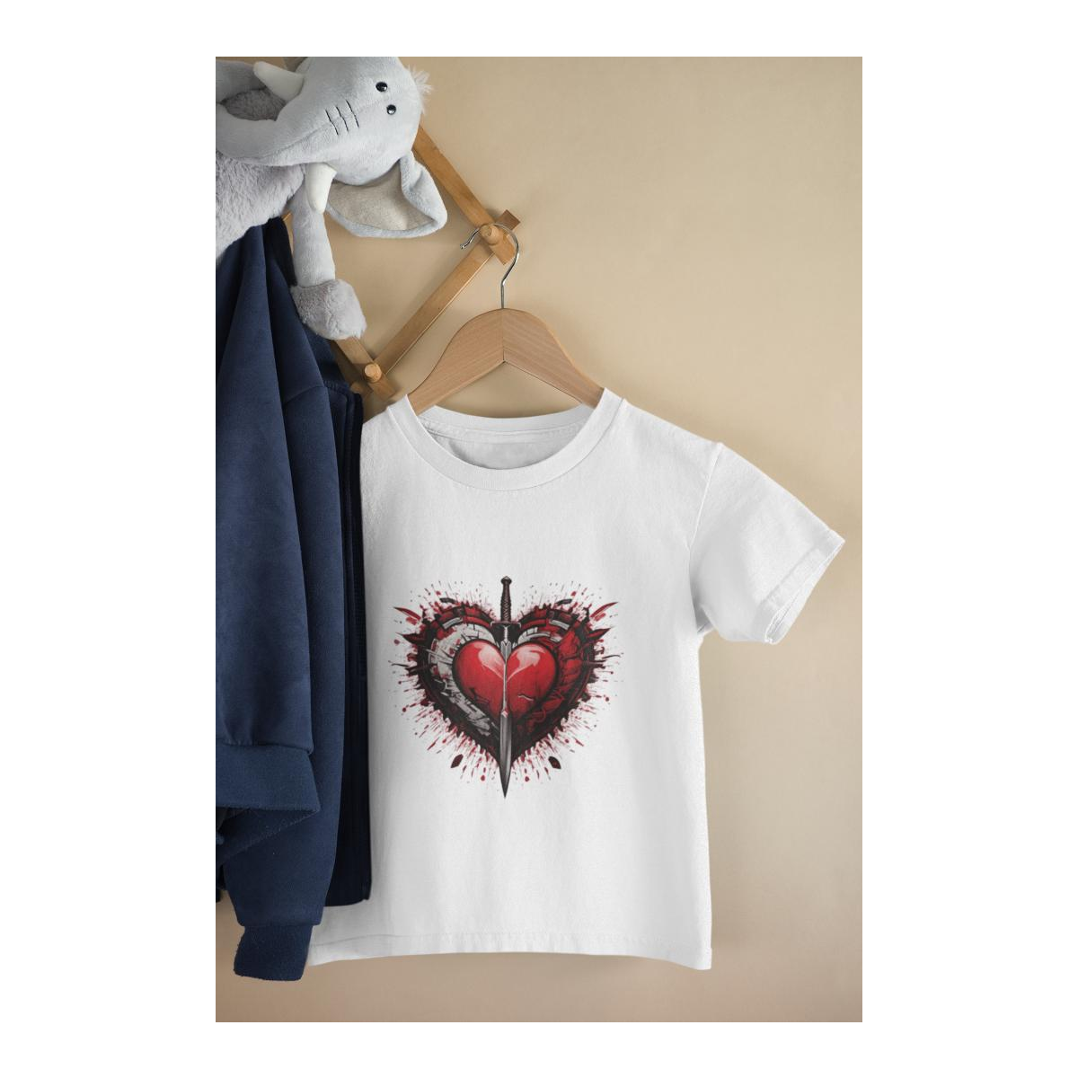 Kinder T-Shirt Sword Heart