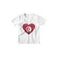 Kinder T-Shirt Tunesien Flagge herzform