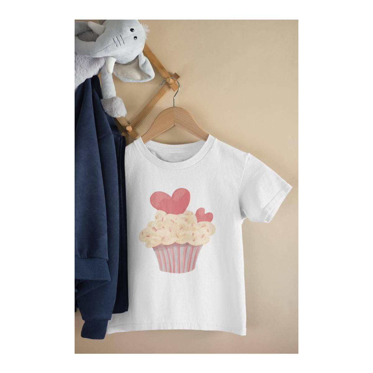 Kinder T-Shirt Valentines Cupcake