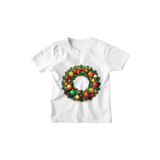 Kinder T-Shirt Weihhnachtskranz