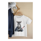 Kinder T-Shirt Zebra Spielt Eishockey