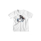 Kinder T-Shirt Zebra spielt Eishockey mit Jungen