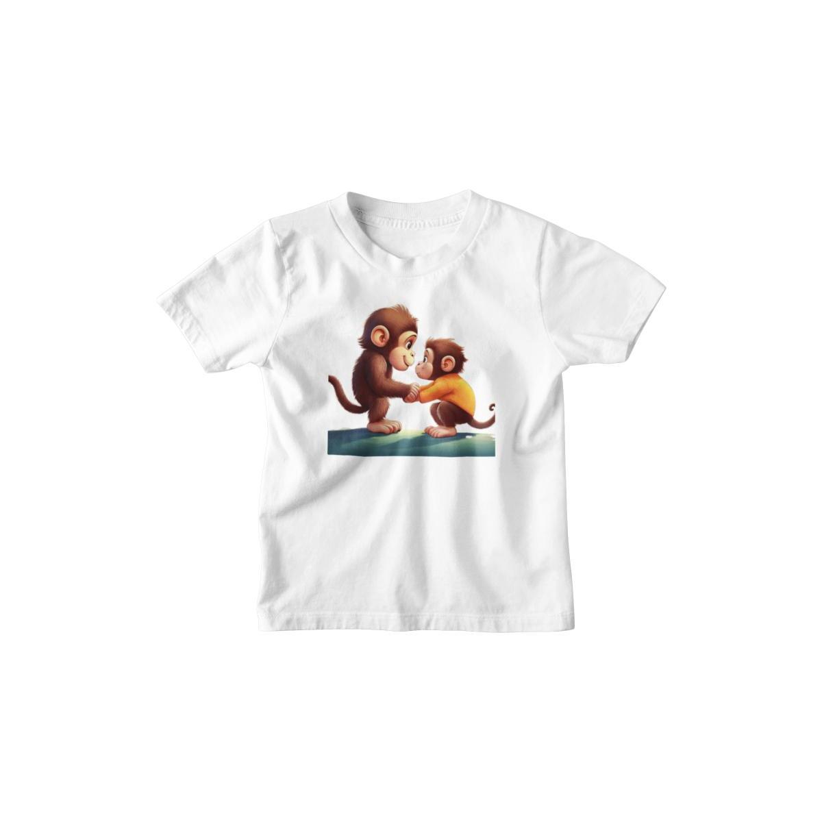 Kinder T-Shirt Zwei süsse Affen-Babies