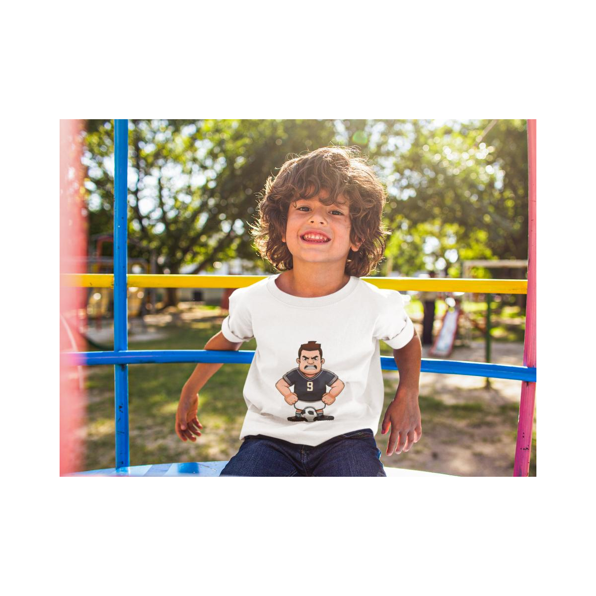 Kinder T-Shirt Angry Soccer-Player