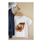 Kinder T-Shirt Brennender Fussball