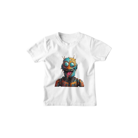 Kinder T-Shirt Crazy Roboter
