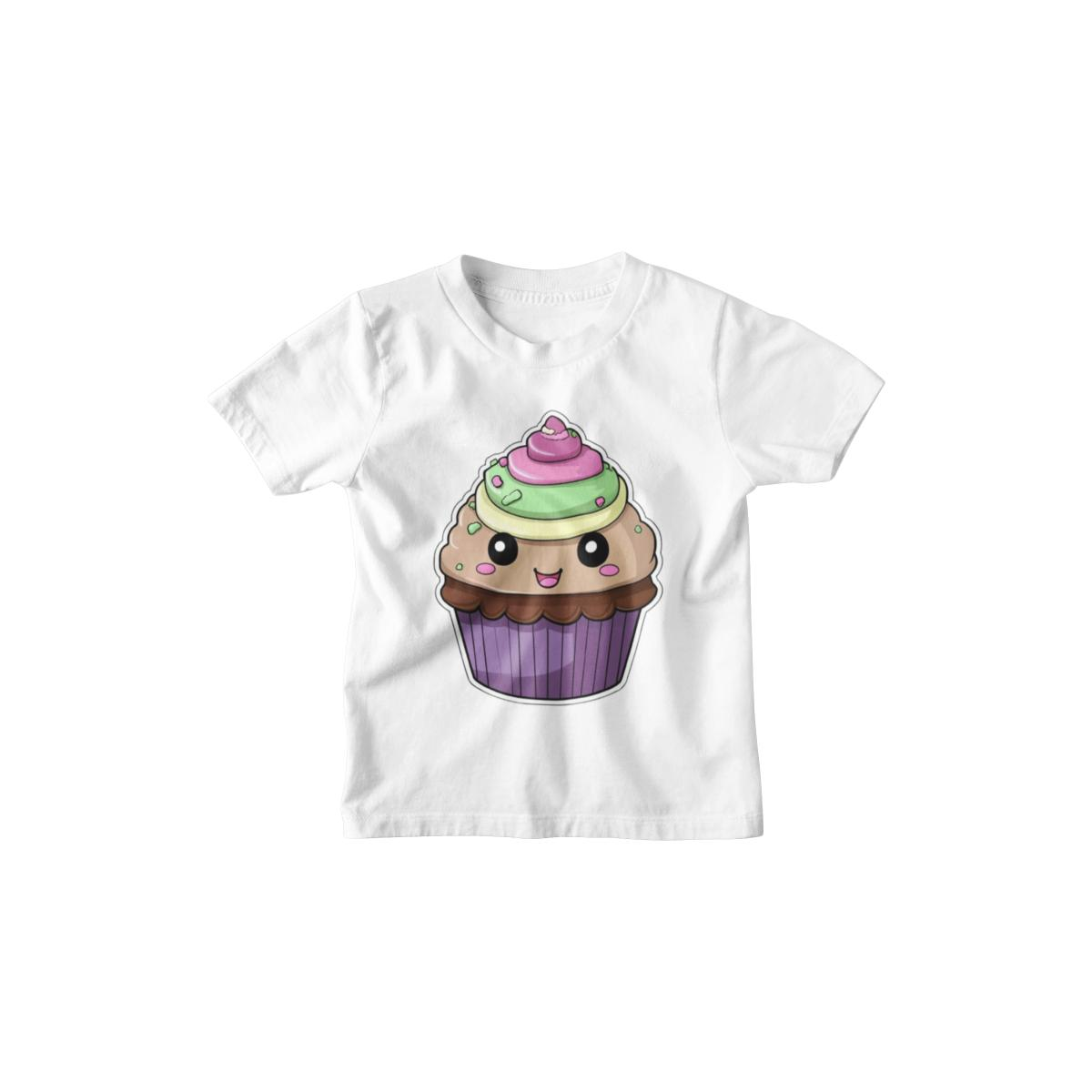 Kinder T-Shirt Cute Kawai Choco Cake