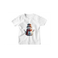 Kinder T-Shirt Fröhlicher Comic Schneemann