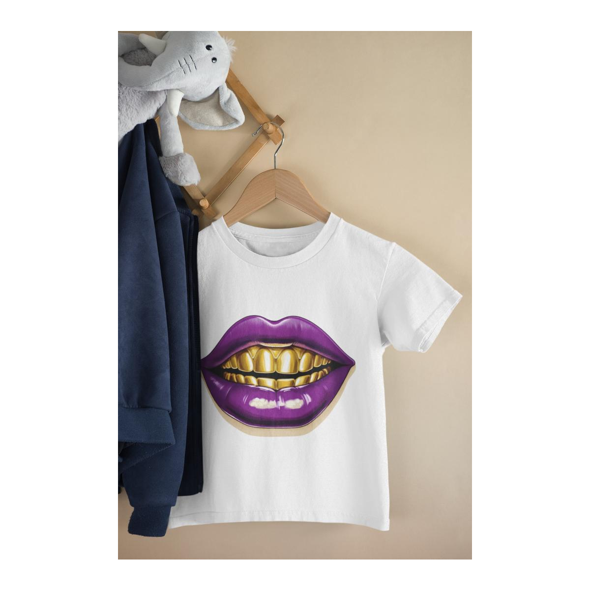 Kinder T-Shirt Goldenes Lächeln