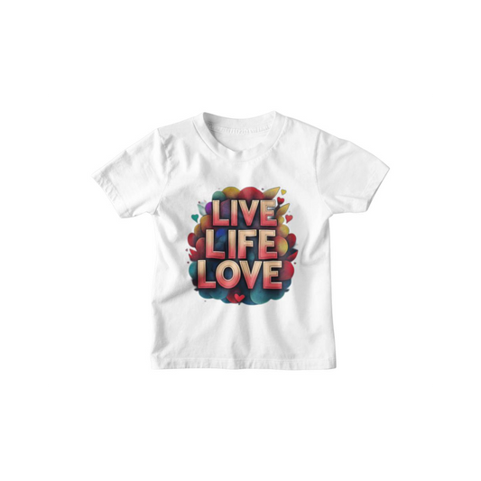 Kinder T-Shirt Live Life Love