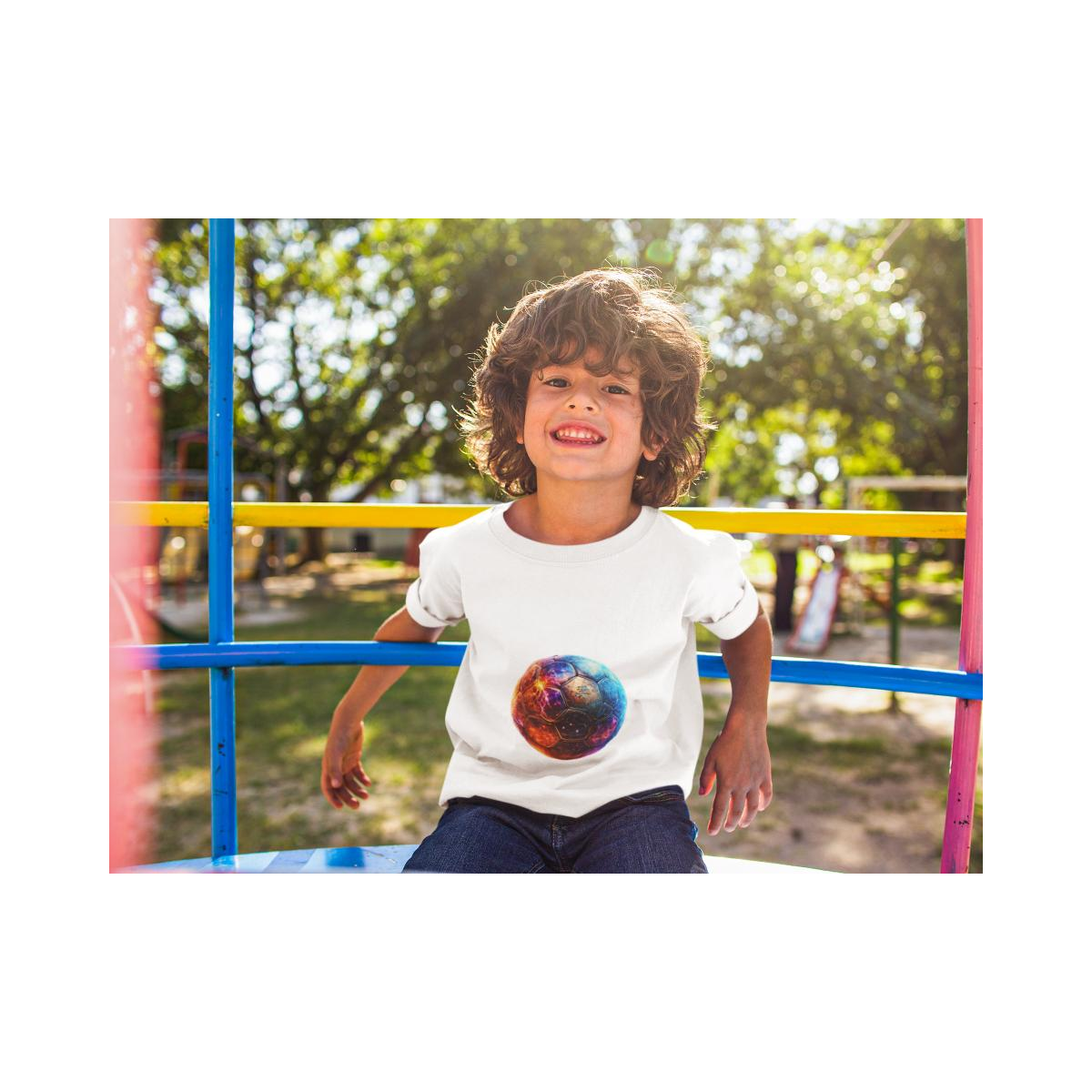 Kinder T-Shirt Magischer Fussball