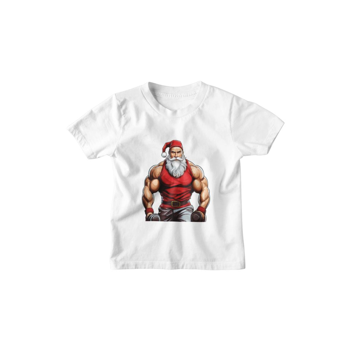 Kinder T-Shirt Muscle Santa