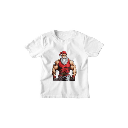 Kinder T-Shirt Muscle Santa