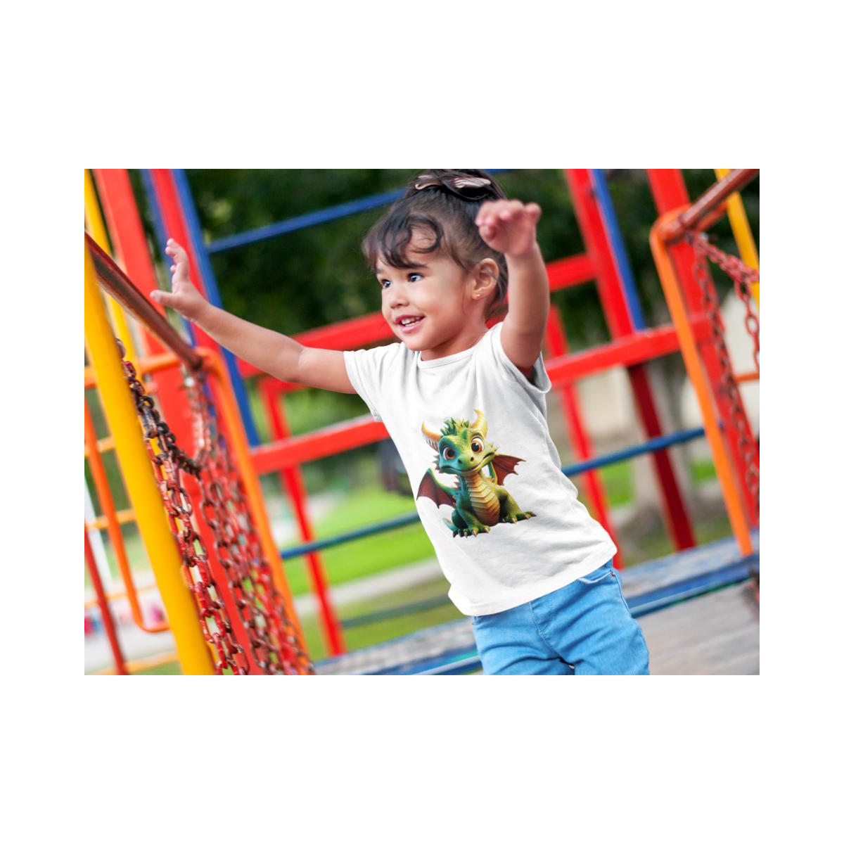 Kinder T-Shirt Niedlicher Cartoon Drache