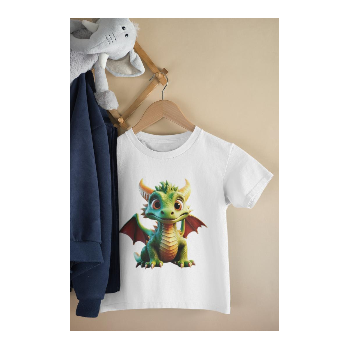 Kinder T-Shirt Niedlicher Cartoon Drache