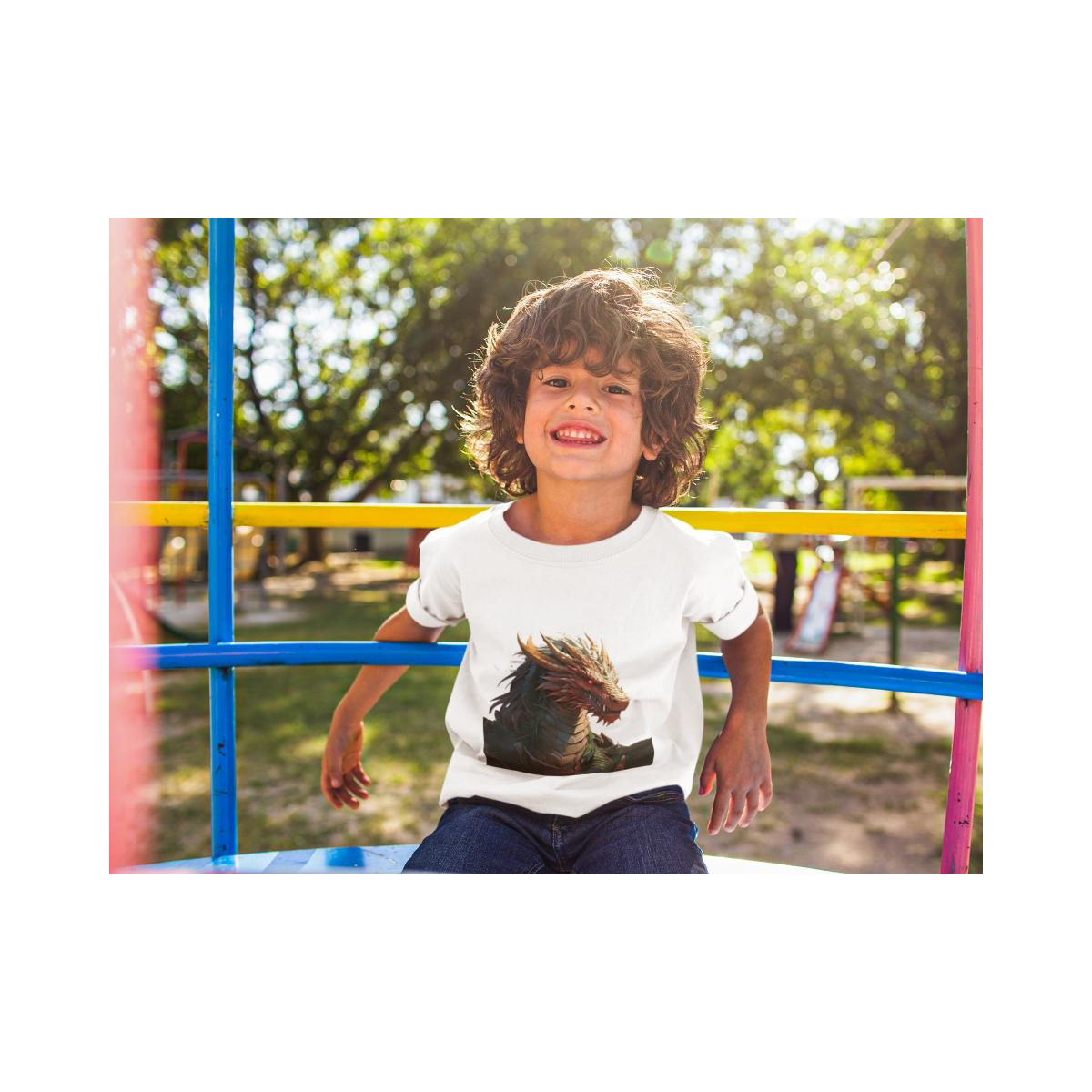 Kinder T-Shirt Realistischer Anime Drachen