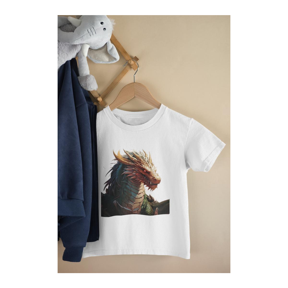 Kinder T-Shirt Realistischer Anime Drachen