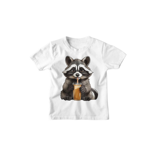 Kinder T-Shirt Süsser Waschbär