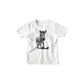 Kinder T-Shirt süsses Zebra beim Skifahren
