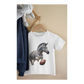 Kinder T-Shirt Süsses Zebra Spielt Rugby