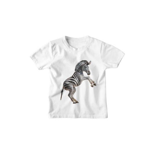 Kinder T-Shirt Süsses Zebra Springt