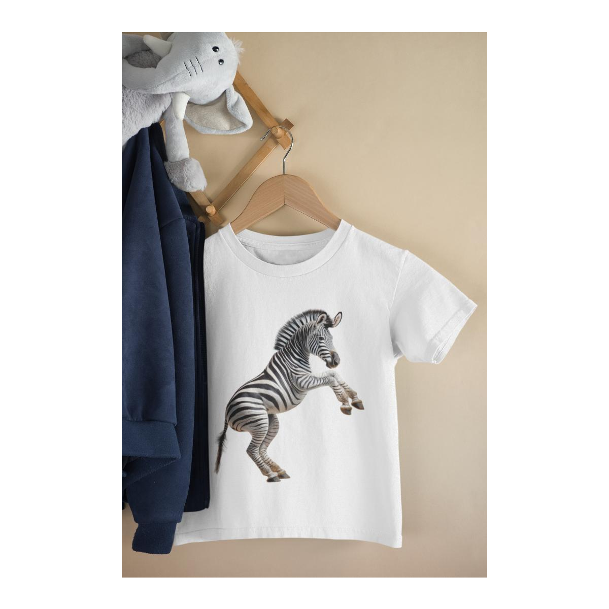 Kinder T-Shirt Süsses Zebra Springt