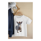 Kinder T-Shirt Süsses Zebra Springt nach Vorne