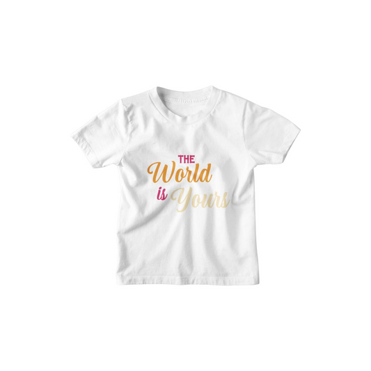Kinder T-Shirt The World is Yours