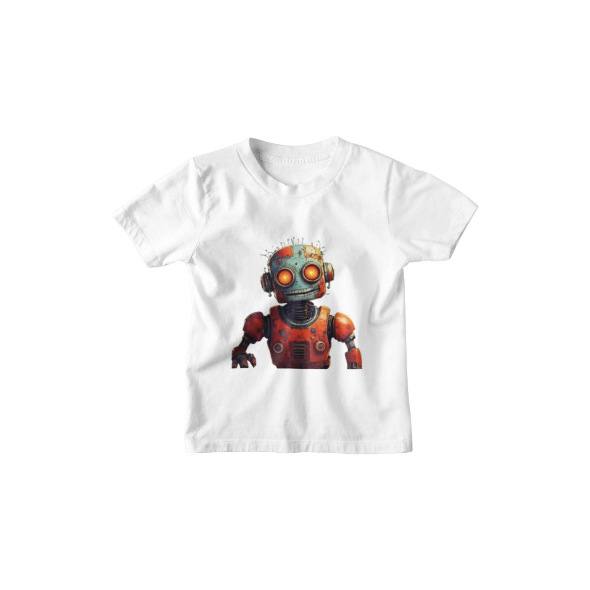 Kinder T-Shirt Watercolor Roboter