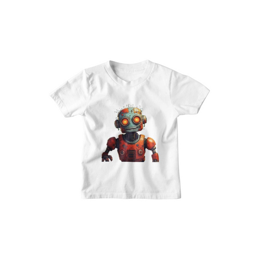Kinder T-Shirt Watercolor Roboter