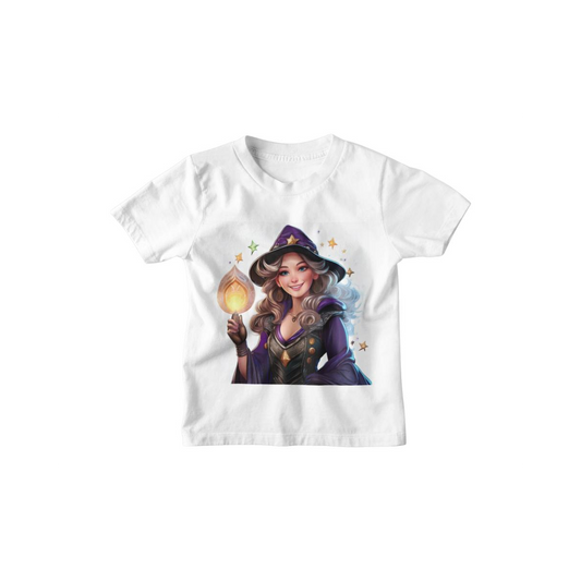 Kinder T-Shirt Weisse Magierin