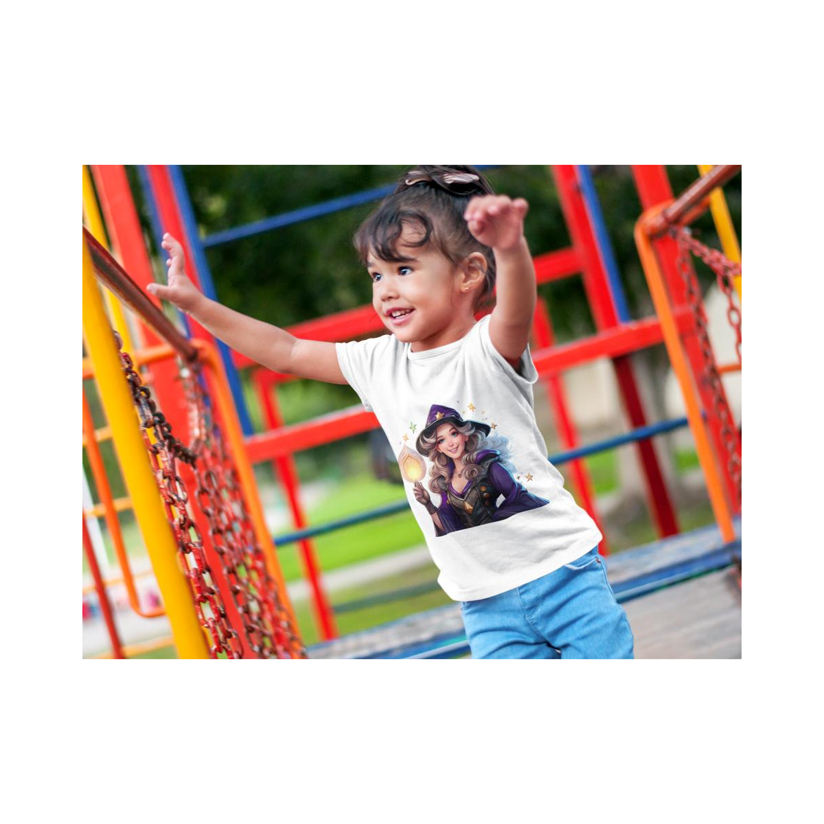 Kinder T-Shirt Weisse Magierin