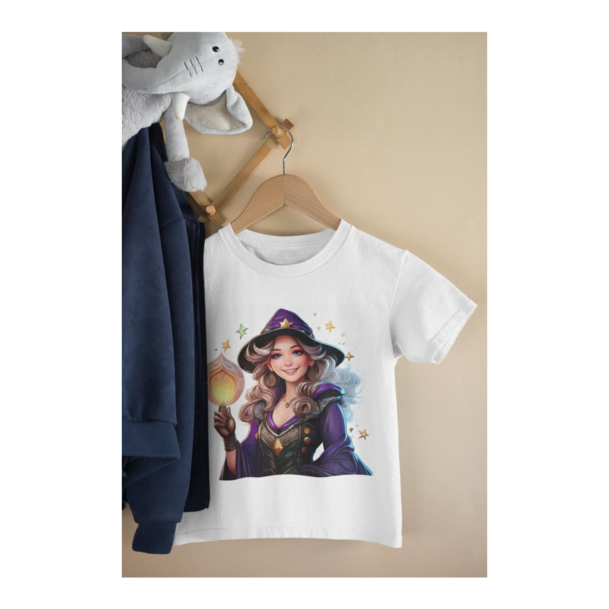 Kinder T-Shirt Weisse Magierin