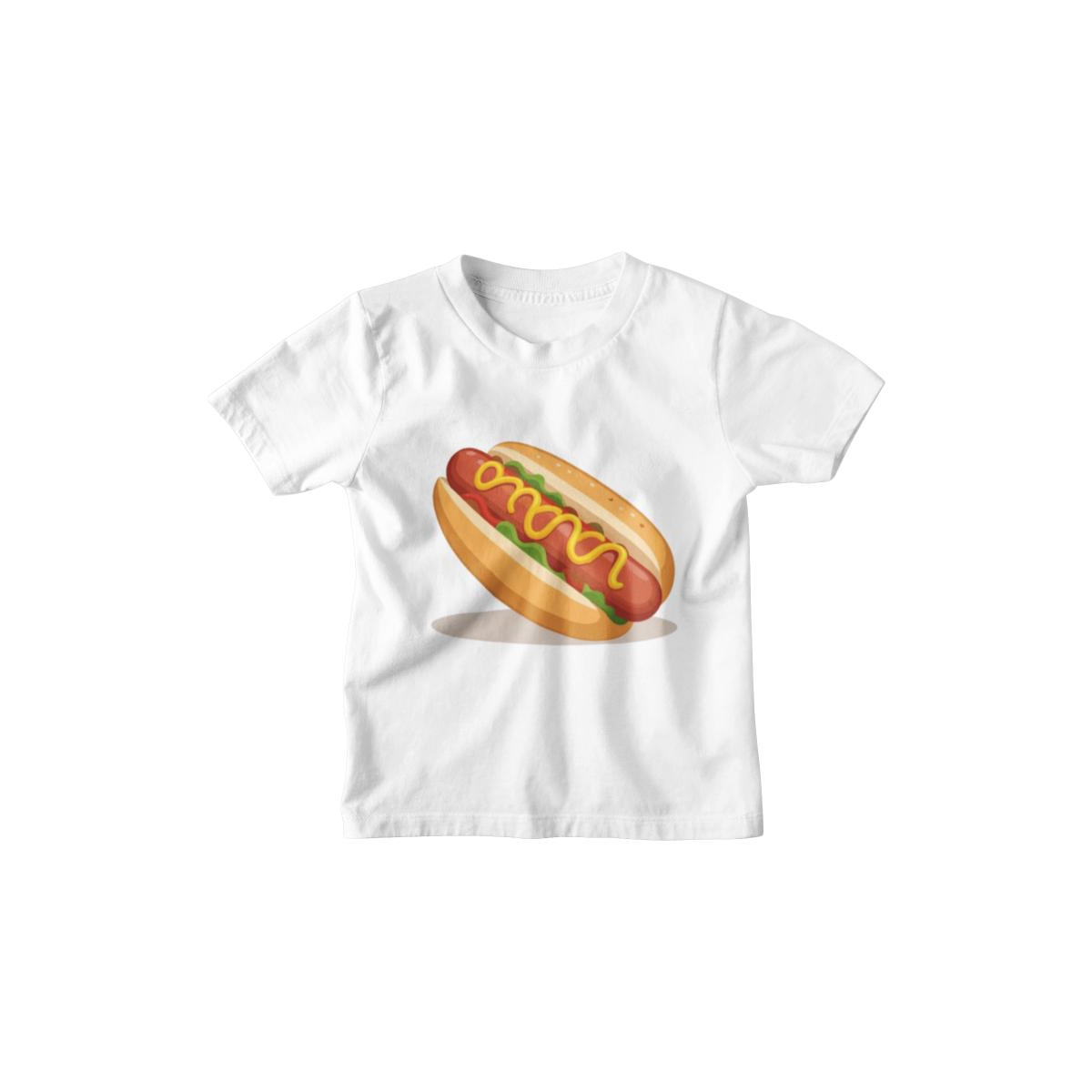 Kinder T-Shirt Cartoon Hotdog