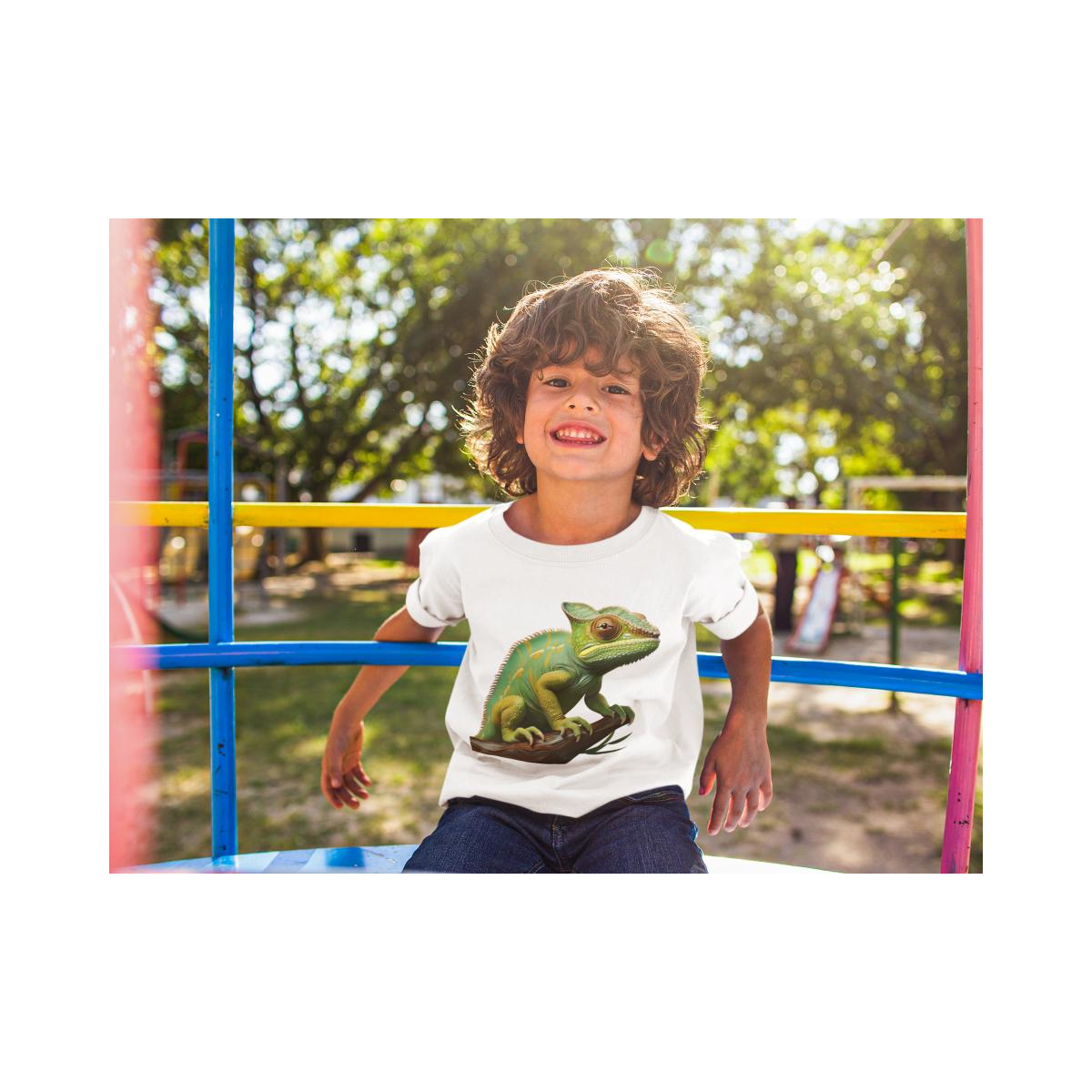 Kinder T-Shirt Chamäleon