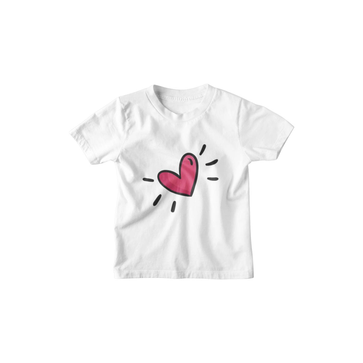 Kinder T-Shirt Comic Herz 01