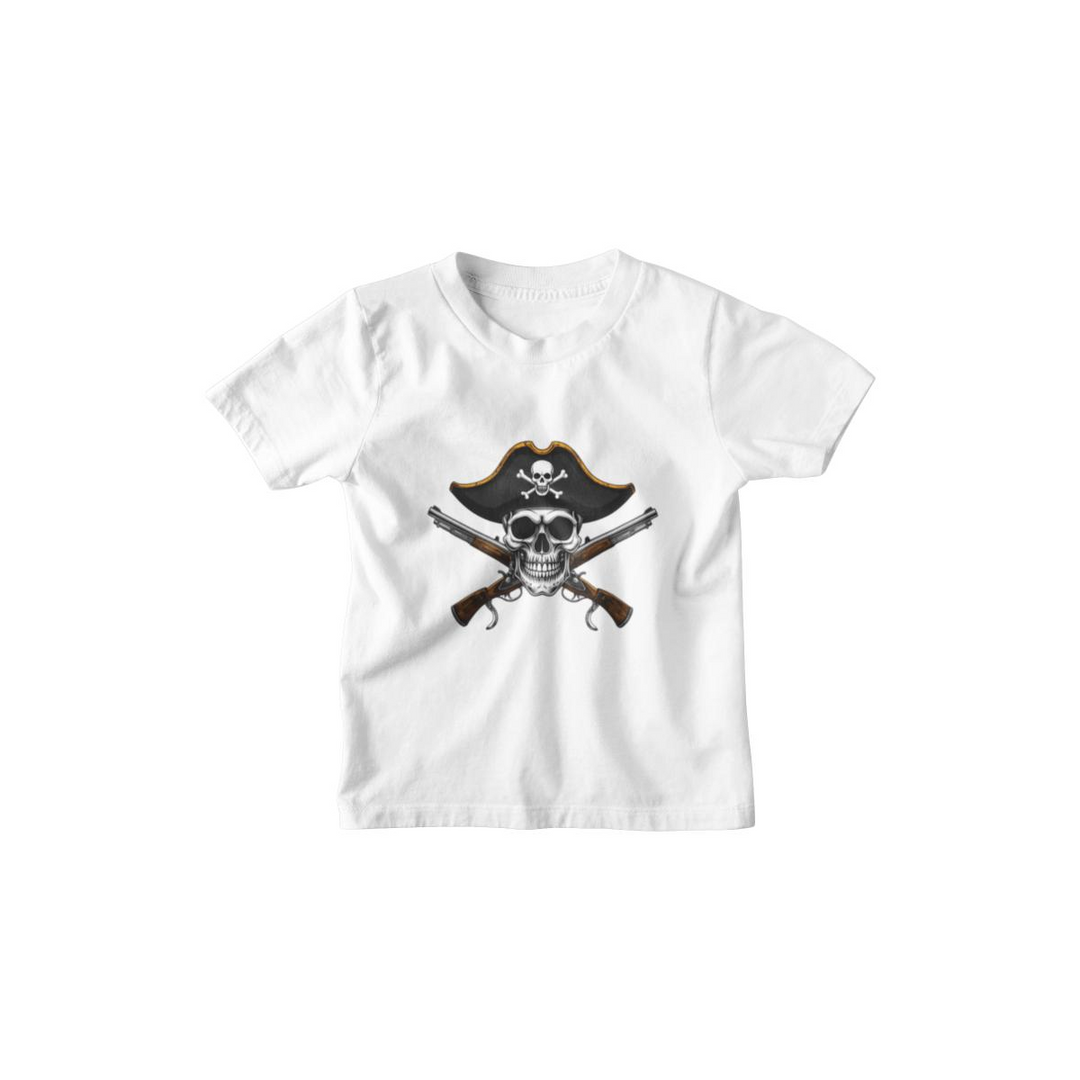 Kinder T-Shirt Comic Piratflag Symbol