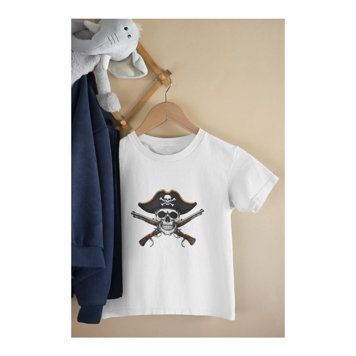 Kinder T-Shirt Comic Piratflag Symbol
