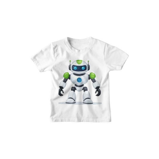 Kinder T-Shirt Comic Roboter