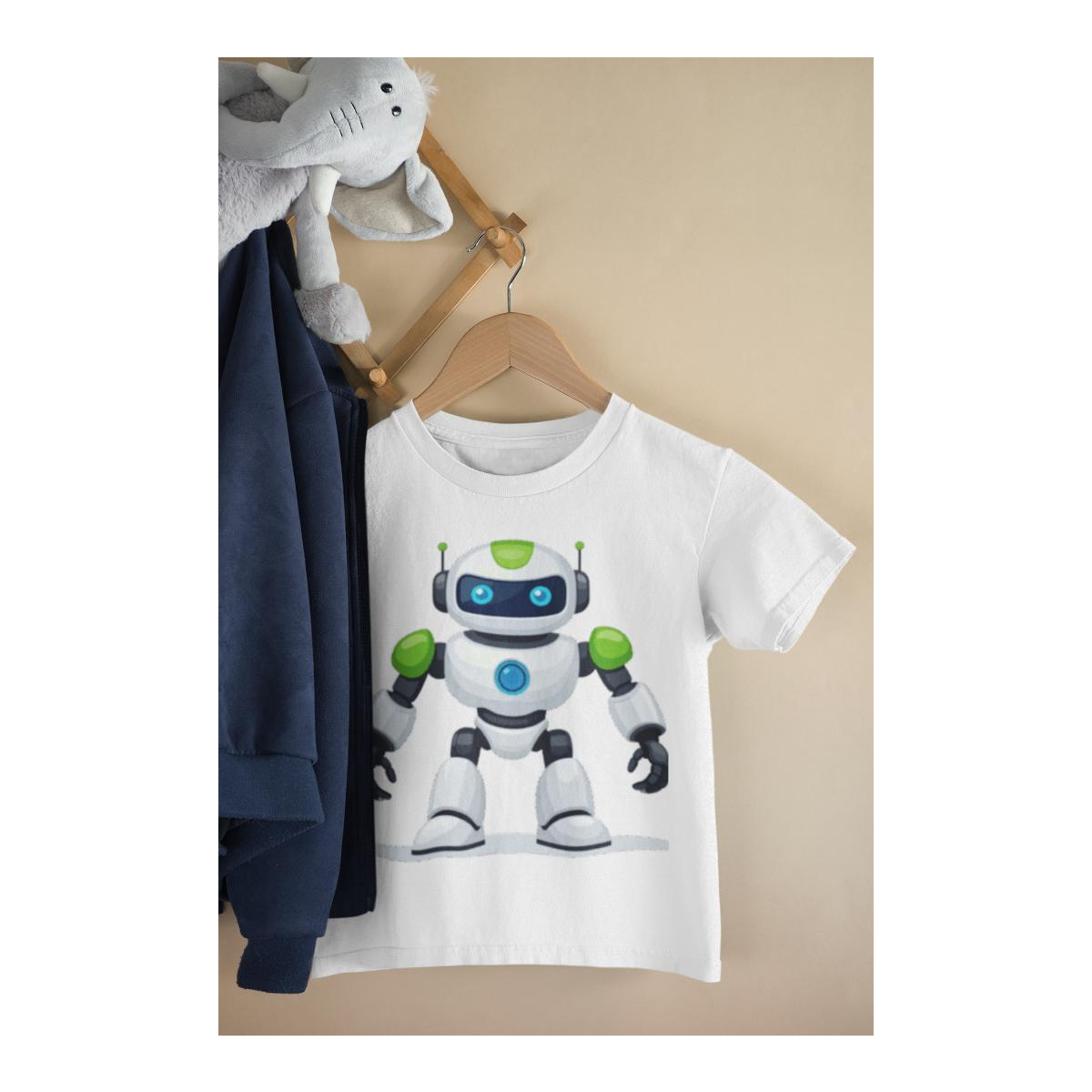 Kinder T-Shirt Comic Roboter