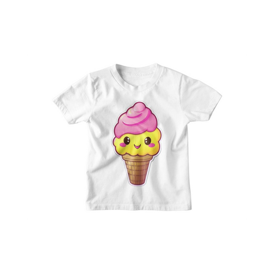 Kinder T-Shirt Cute Kawaii Glace
