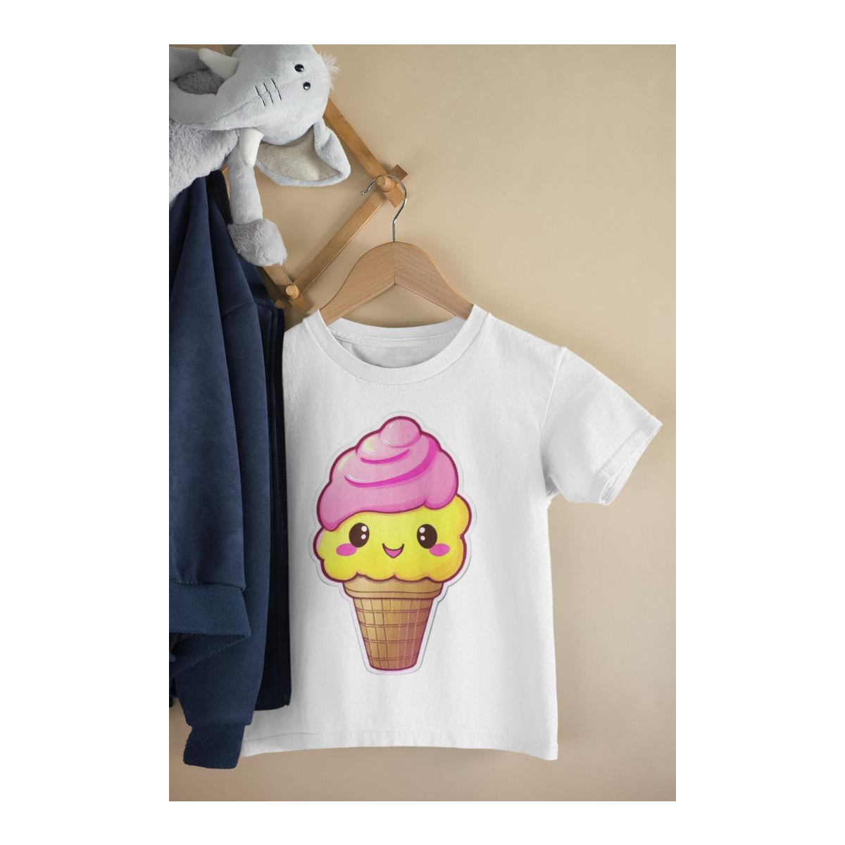Kinder T-Shirt Cute Kawaii Glace