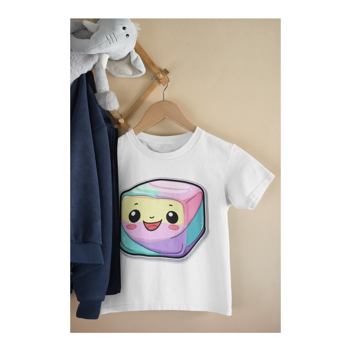 Kinder T-Shirt Cute Kawaii Marshmalow