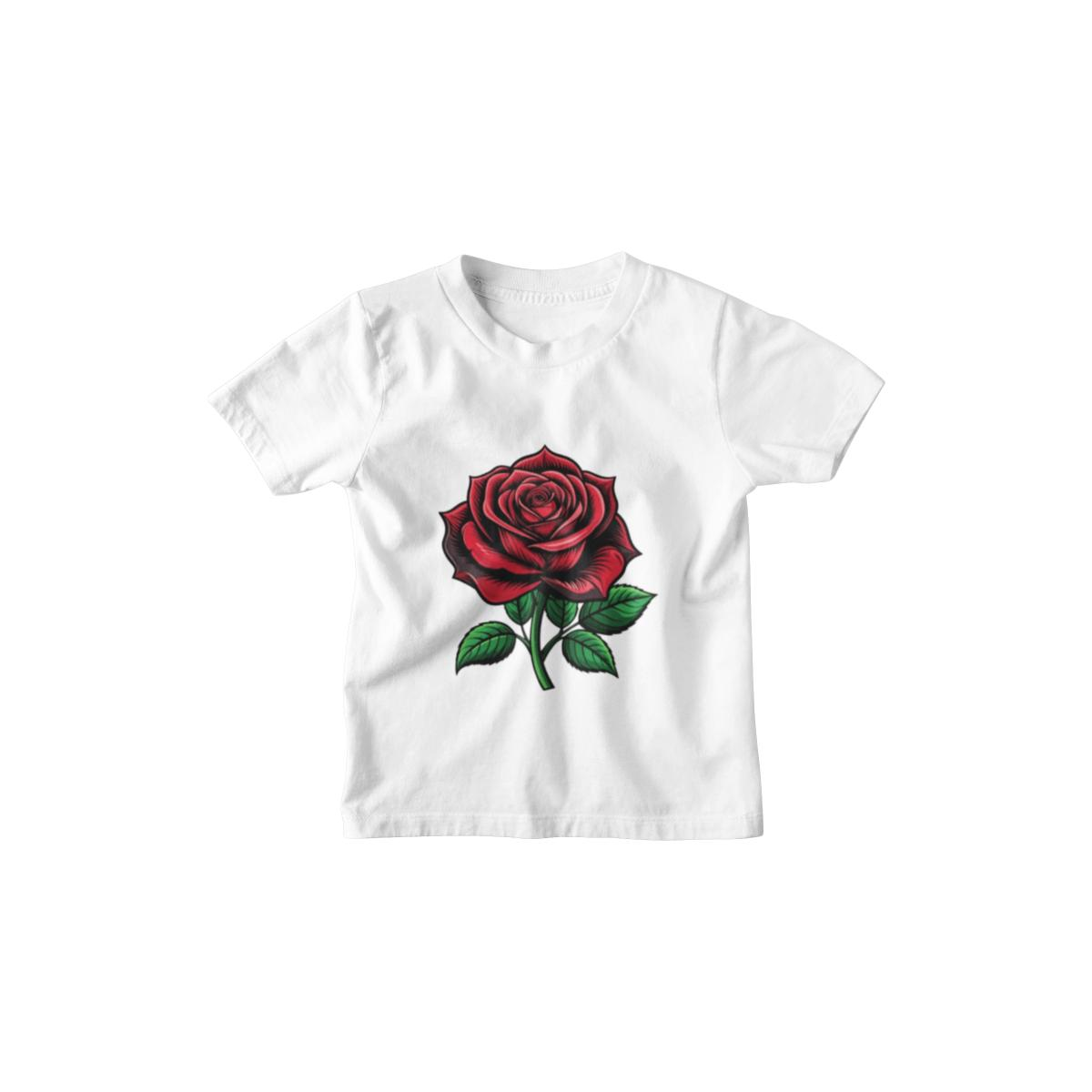 Kinder T-Shirt Day of Dead Tattoo Rose