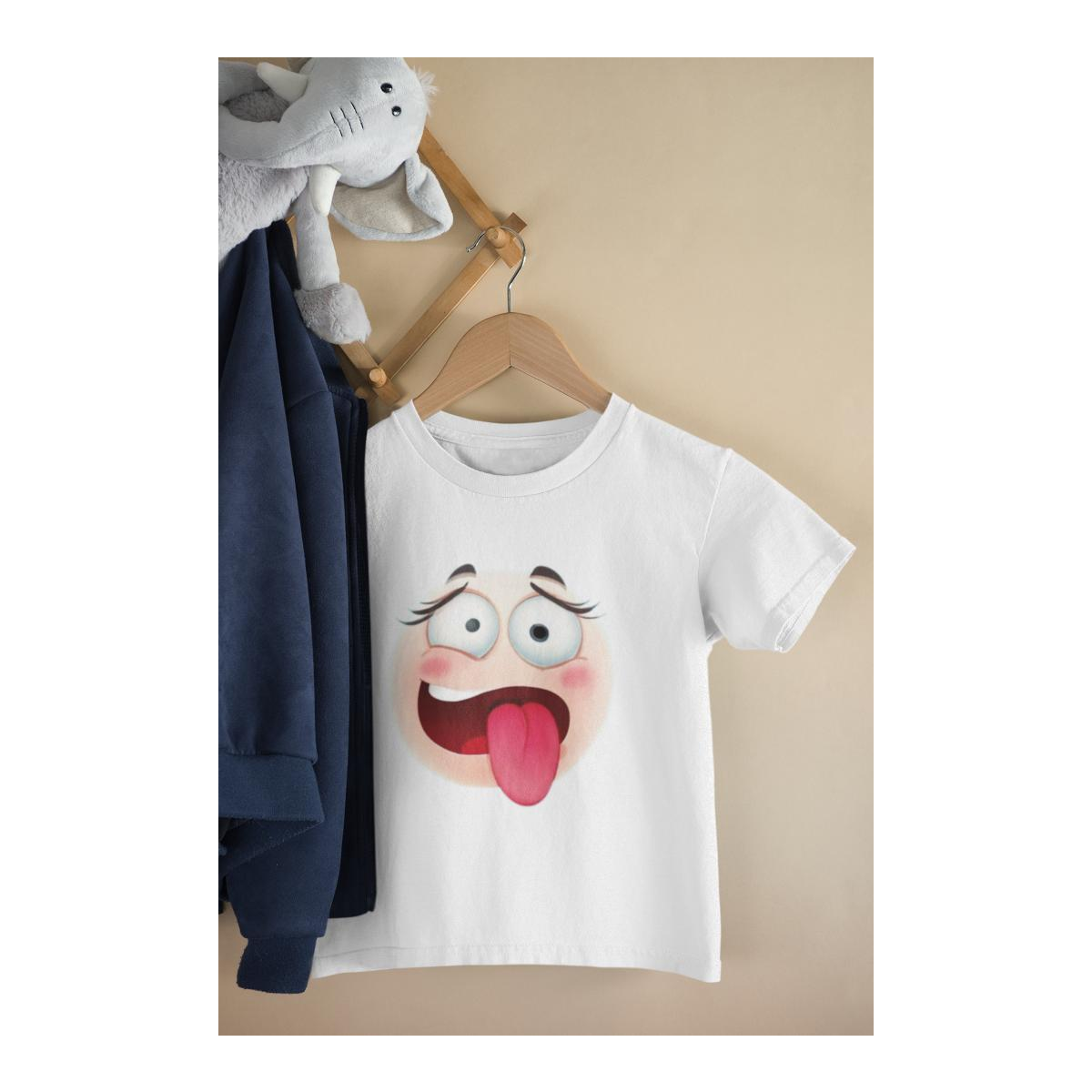 Kinder T-Shirt Emoji Erschöpft